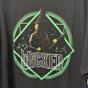 Hybrid & company Black Tee with Green Wicked Graphic